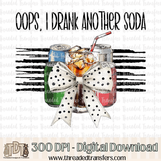Oops Soda Digital Design Download (PNG Format - no product shipped)