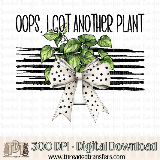 Oops Plant Digital Design Download (PNG Format - no product shipped)
