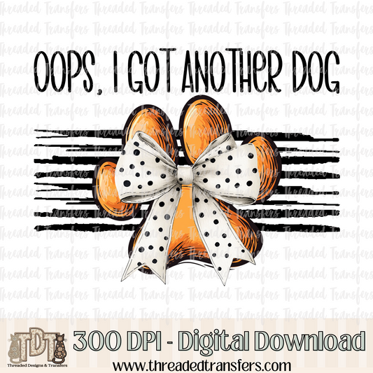 Oops Dog Digital Design Download (PNG Format - no product shipped)