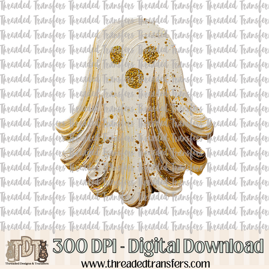 Brushstroke Ghost Digital Design Download (PNG Format - no product shipped)