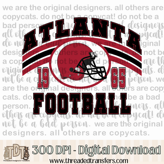Atlanta Vintage Digital Design Download (PNG Format - no product shipped)