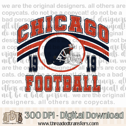 Chicago Vintage Digital Design Download (PNG Format - no product shipped)