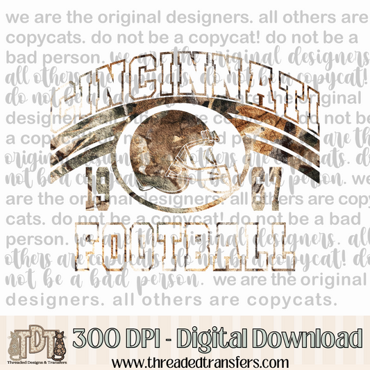 Cincinnati Green Camo Digital Design Download (PNG Format - no product shipped)