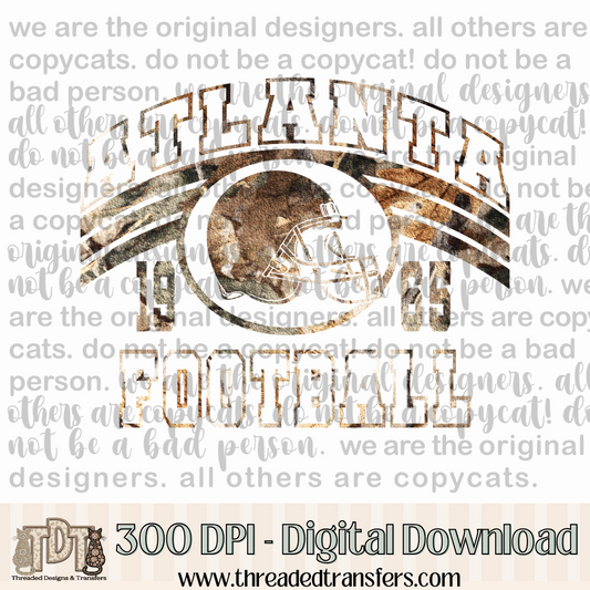 Atlanta Green Camo Digital Design Download (PNG Format - no product shipped)