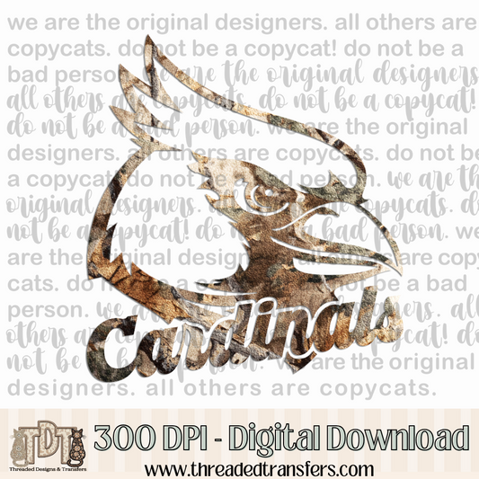 Cardinals Camo Digital Design Download (PNG Format - no product shipped)