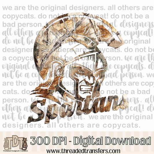 Spartans Camo Digital Design Download (PNG Format - no product shipped)