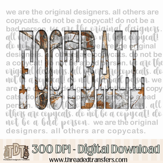 Football Gray Camo Digital Design Download (PNG Format - no product shipped)