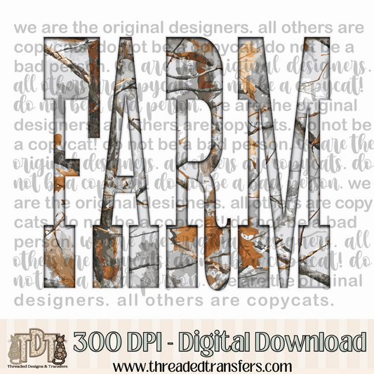 Farm Gray Camo Digital Design Download (PNG Format - no product shipped)