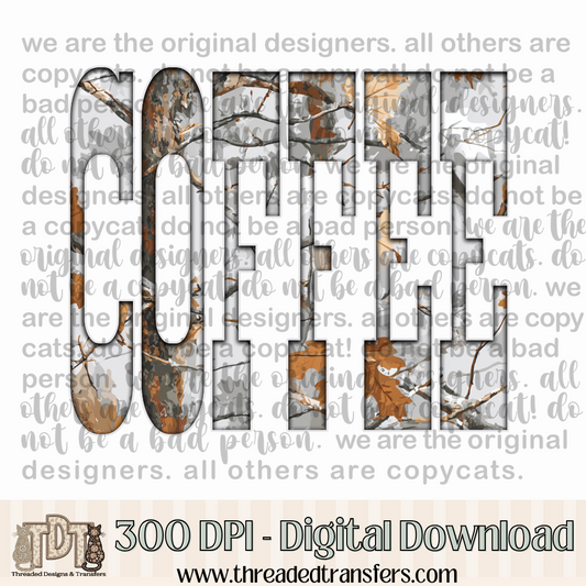 Coffee Gray Camo Digital Design Download (PNG Format - no product shipped)