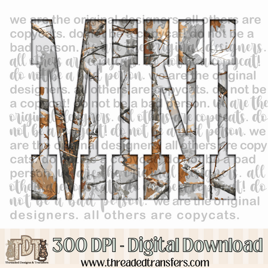 Mini Gray Camo Digital Design Download (PNG Format - no product shipped)