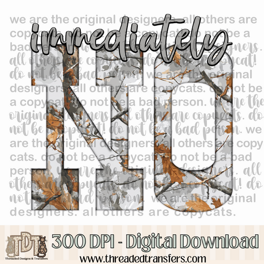 Immediately No Gray Camo Digital Design Download (PNG Format - no product shipped)