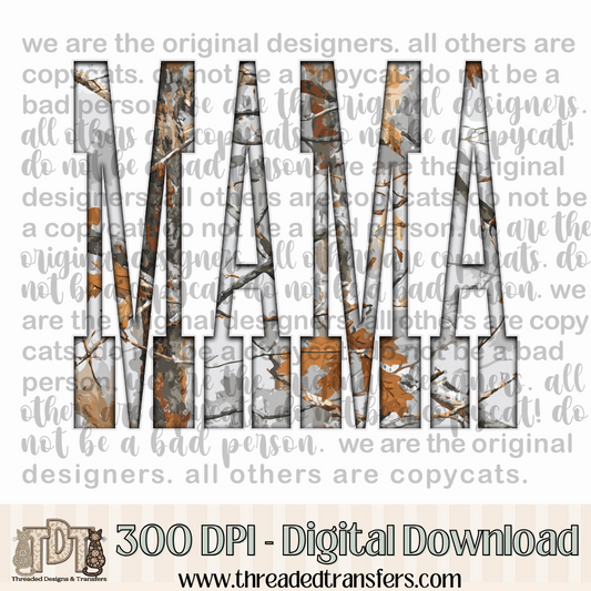 Mama Gray Camo Digital Design Download (PNG Format - no product shipped)