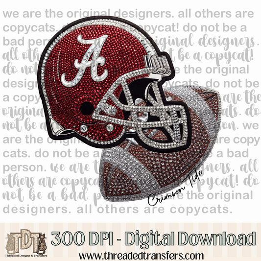 Alabama Helmet Digital Design Download (PNG Format - no product shipped)