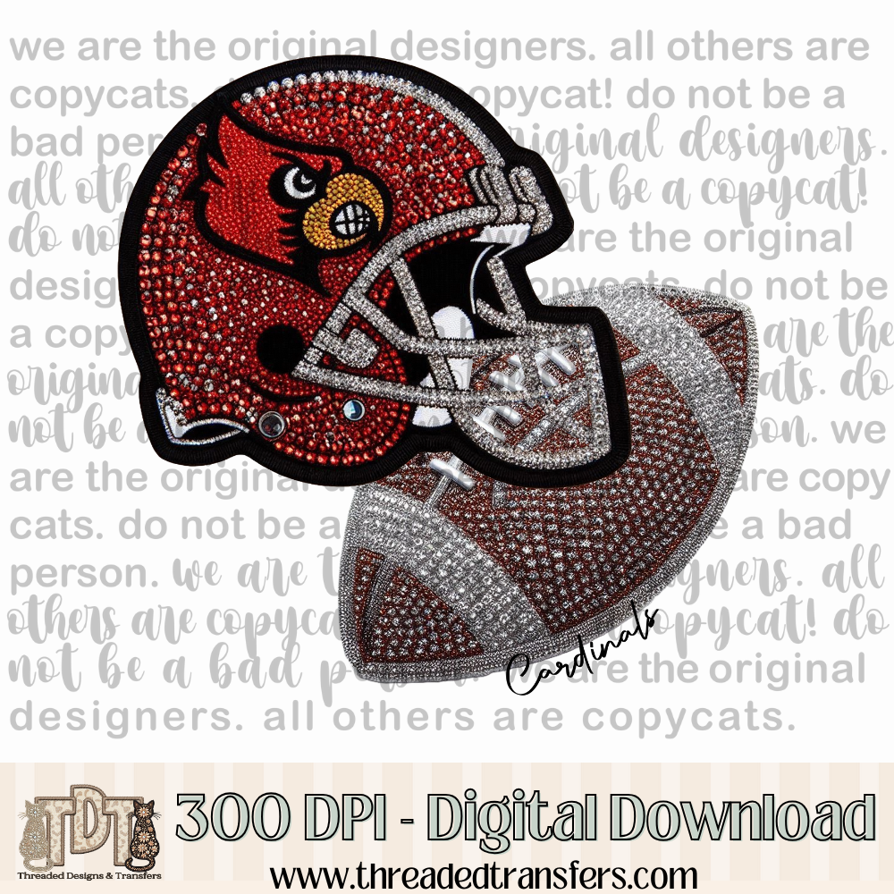 Cardinals (UL) Helmet Digital Design Download (PNG Format - no product shipped)