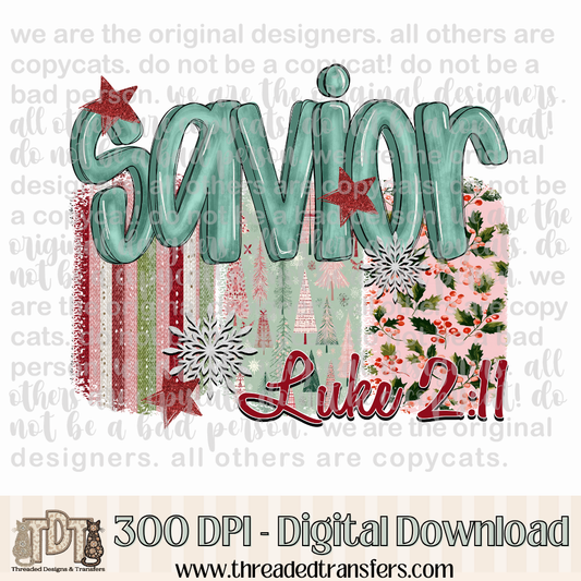 Savior Prayer Holiday Digital Design Download (PNG Format - no product shipped)