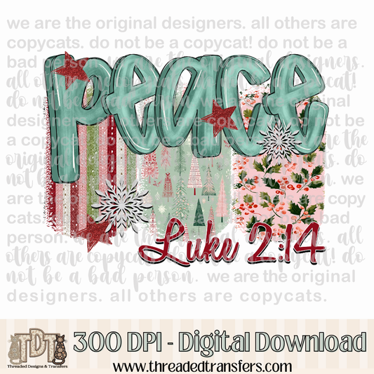 Peace Prayer Holiday Digital Design Download (PNG Format - no product shipped)