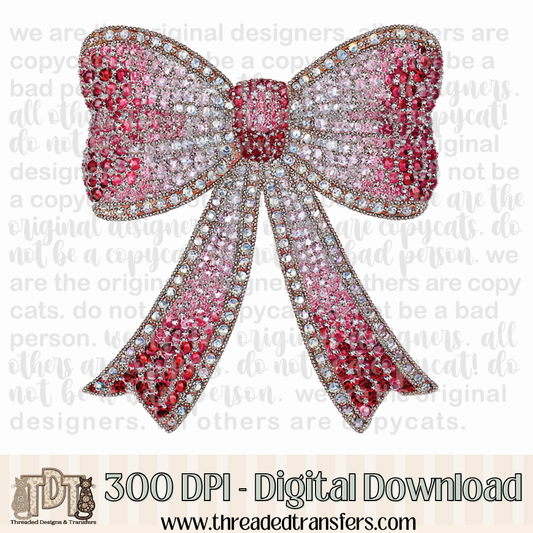 Dazzle Bow Digital Design Download (PNG Format - no product shipped)