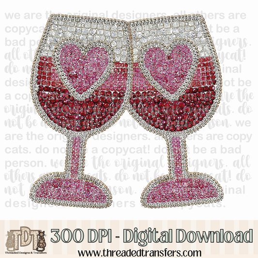 Dazzle Wine Digital Design Download (PNG Format - no product shipped)