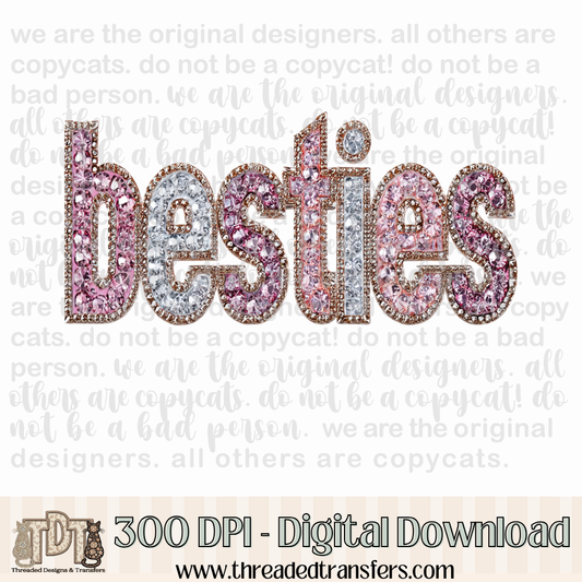 Dazzle Besties Digital Design Download (PNG Format - no product shipped)