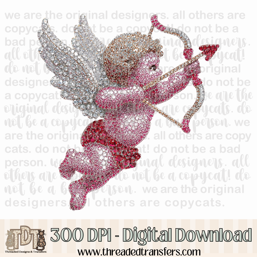 Dazzle Cupid Digital Design Download (PNG Format - no product shipped)