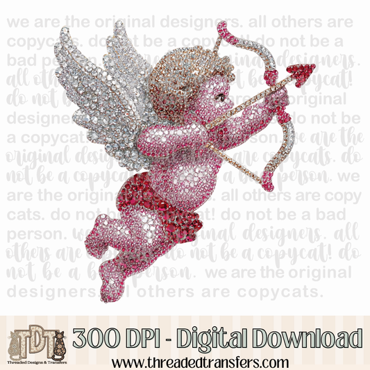 Dazzle Cupid Digital Design Download (PNG Format - no product shipped)
