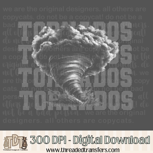 Tornados Halftone Mascot Digital Design Download (PNG Format - no product shipped)