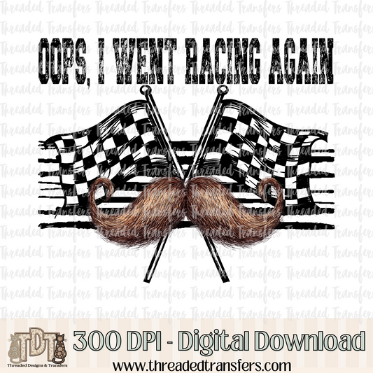 Oops Racing Digital Design Download (PNG Format - no product shipped)