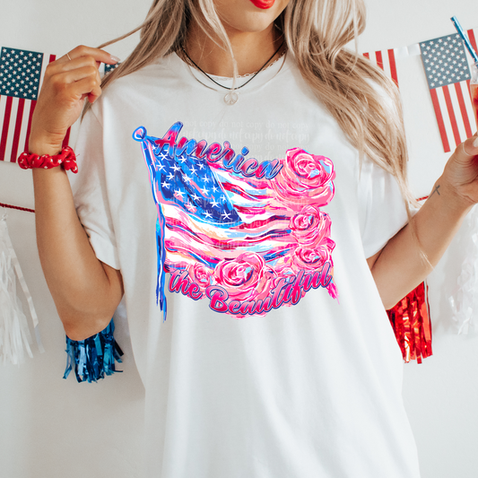 America the Beautiful DTF & Sublimation Transfer