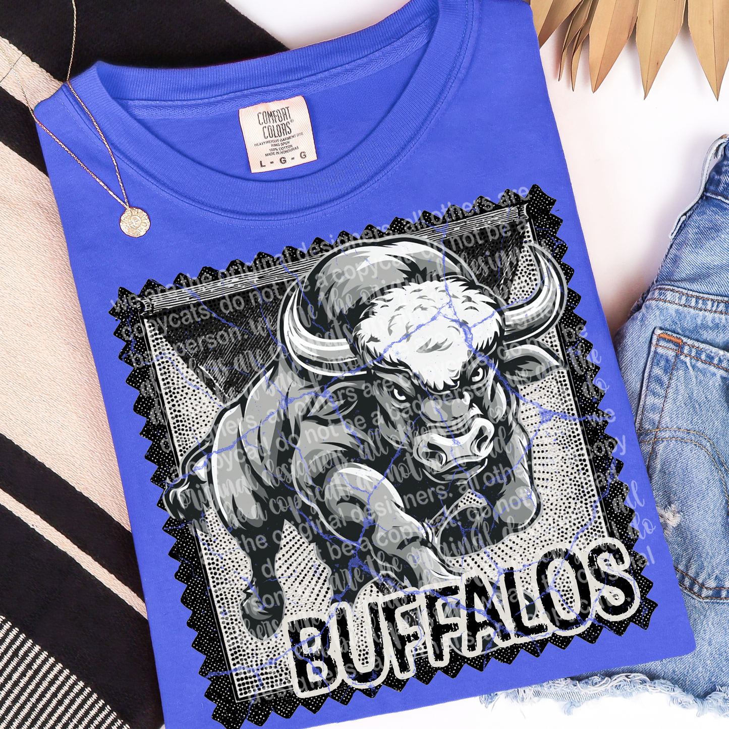 Buffalos Mascot Stamp DTF