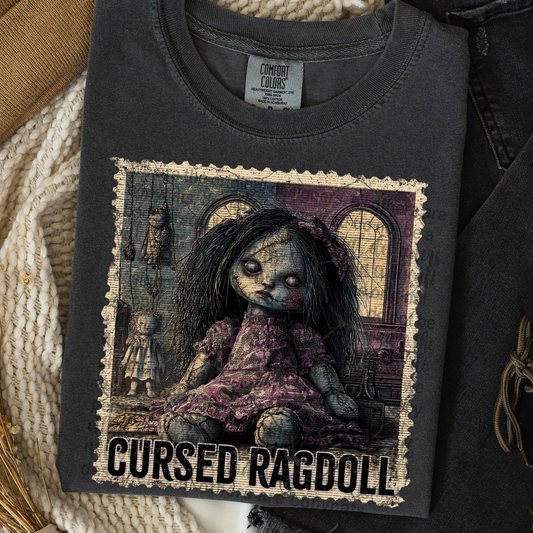 Vintage Horror Ragdoll Stamp DTF