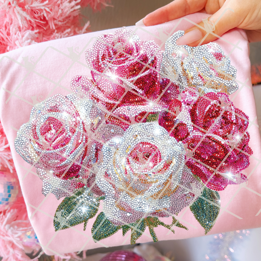 Dazzle Rose Bouquet DTF Transfer