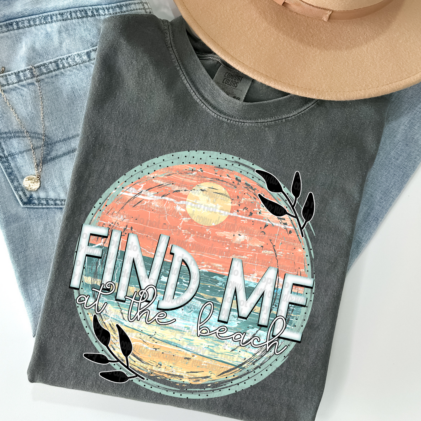 Find Me at the Beach DTF Transfer