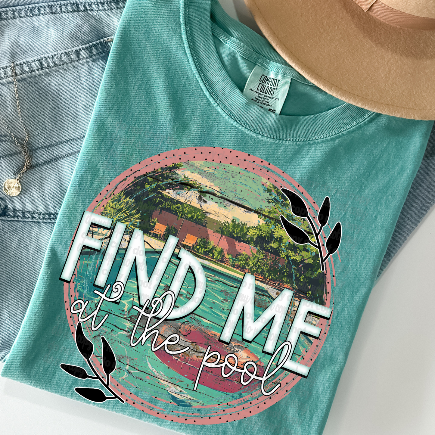 Find Me at the Pool DTF Transfer