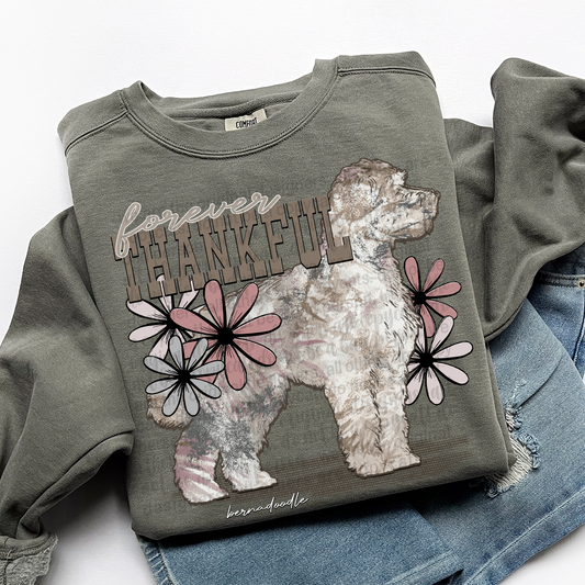 Forever Thankful Bernadoodle DTF Transfer