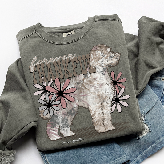 Forever Thankful Labradoodle DTF Transfer