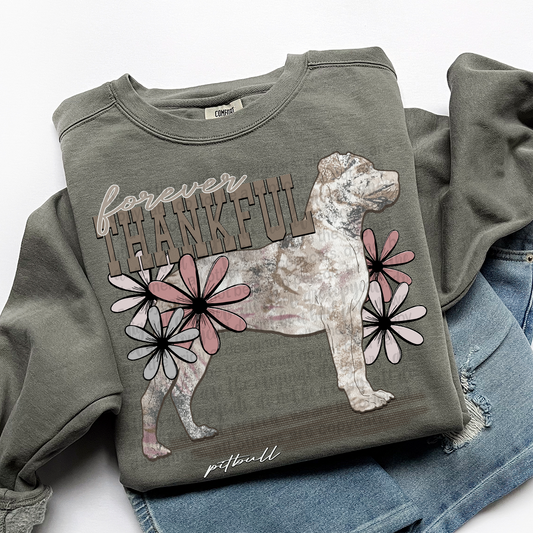 Forever Thankful Pitbull DTF Transfer