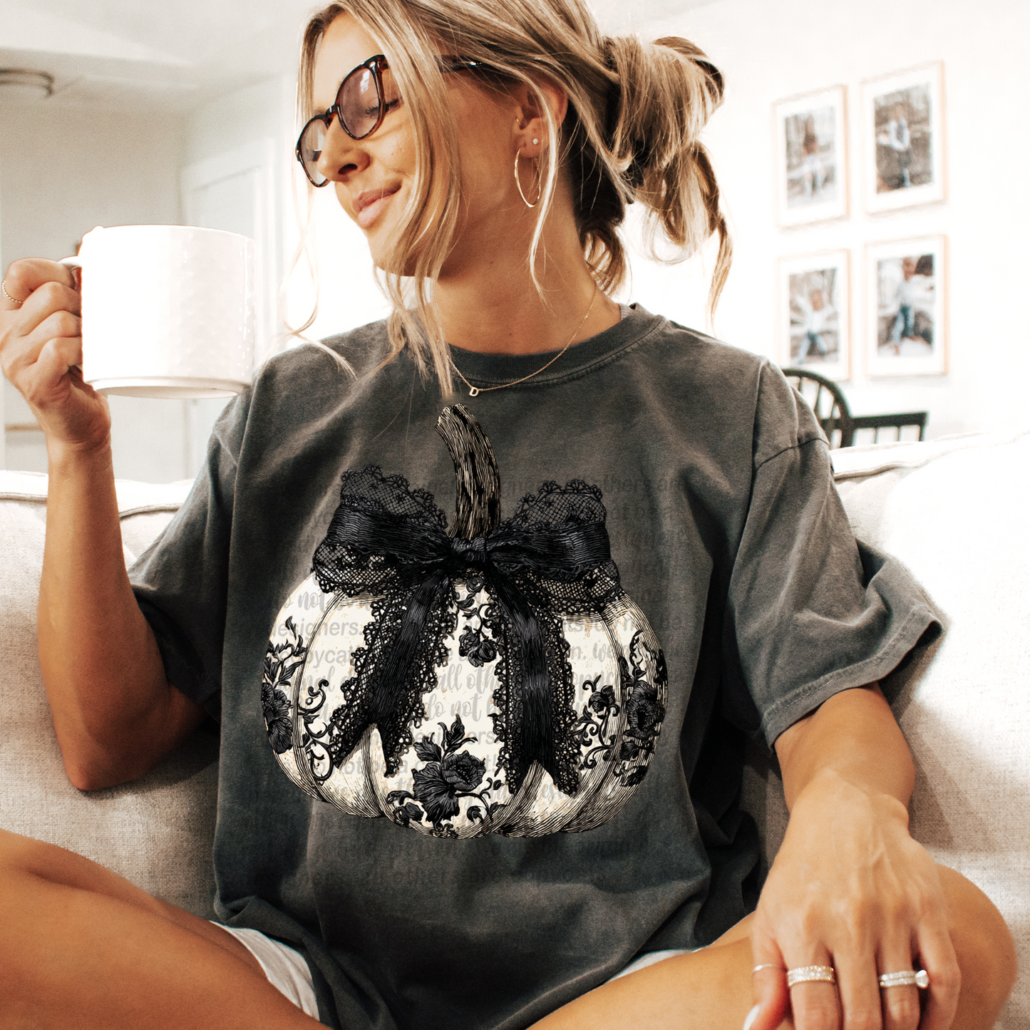 Gothic Pumpkin DTF Transfer