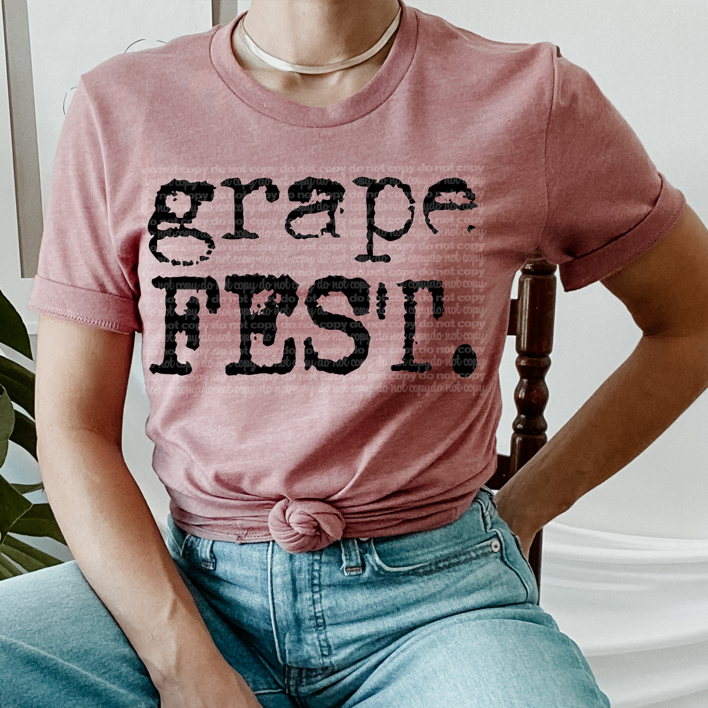 Grape Fest Typography DTF Transfer