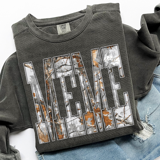 Meme Gray Camo DTF Transfer