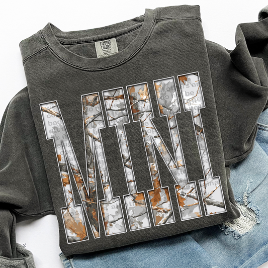 Mini Gray Camo DTF Transfer