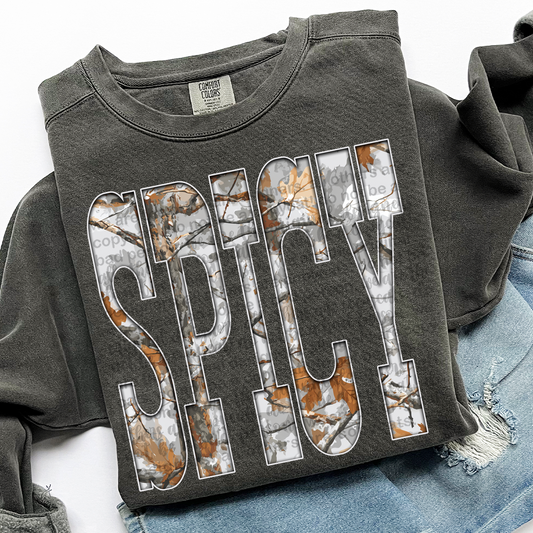 Spicy Gray Camo DTF Transfer