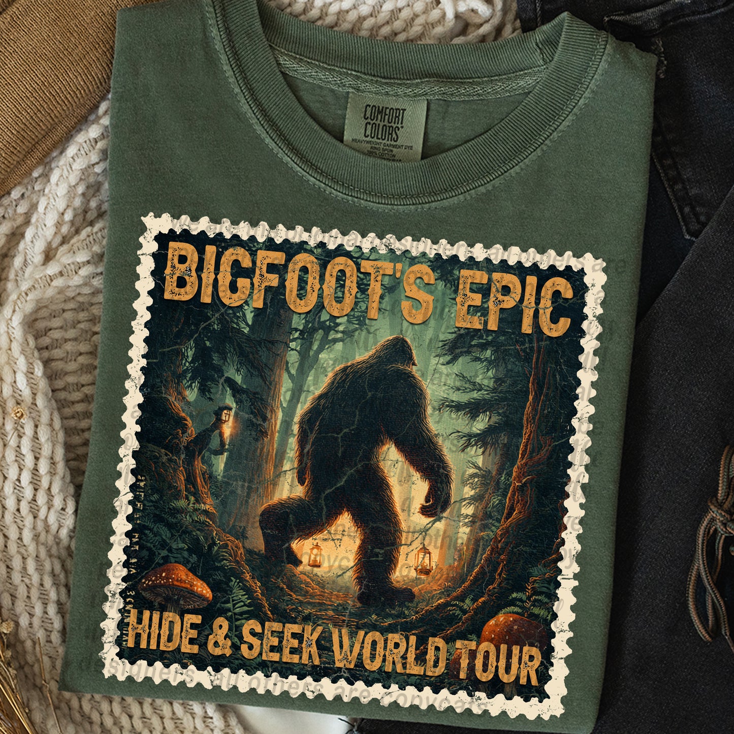 Hide and Seek World Tour Stamp DTF Transfer