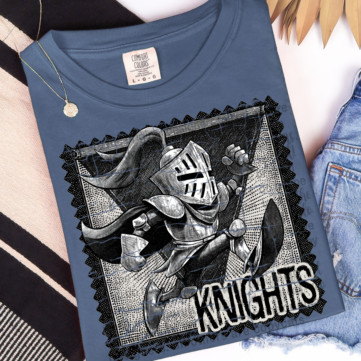 Knights Mascot Stamp DTF