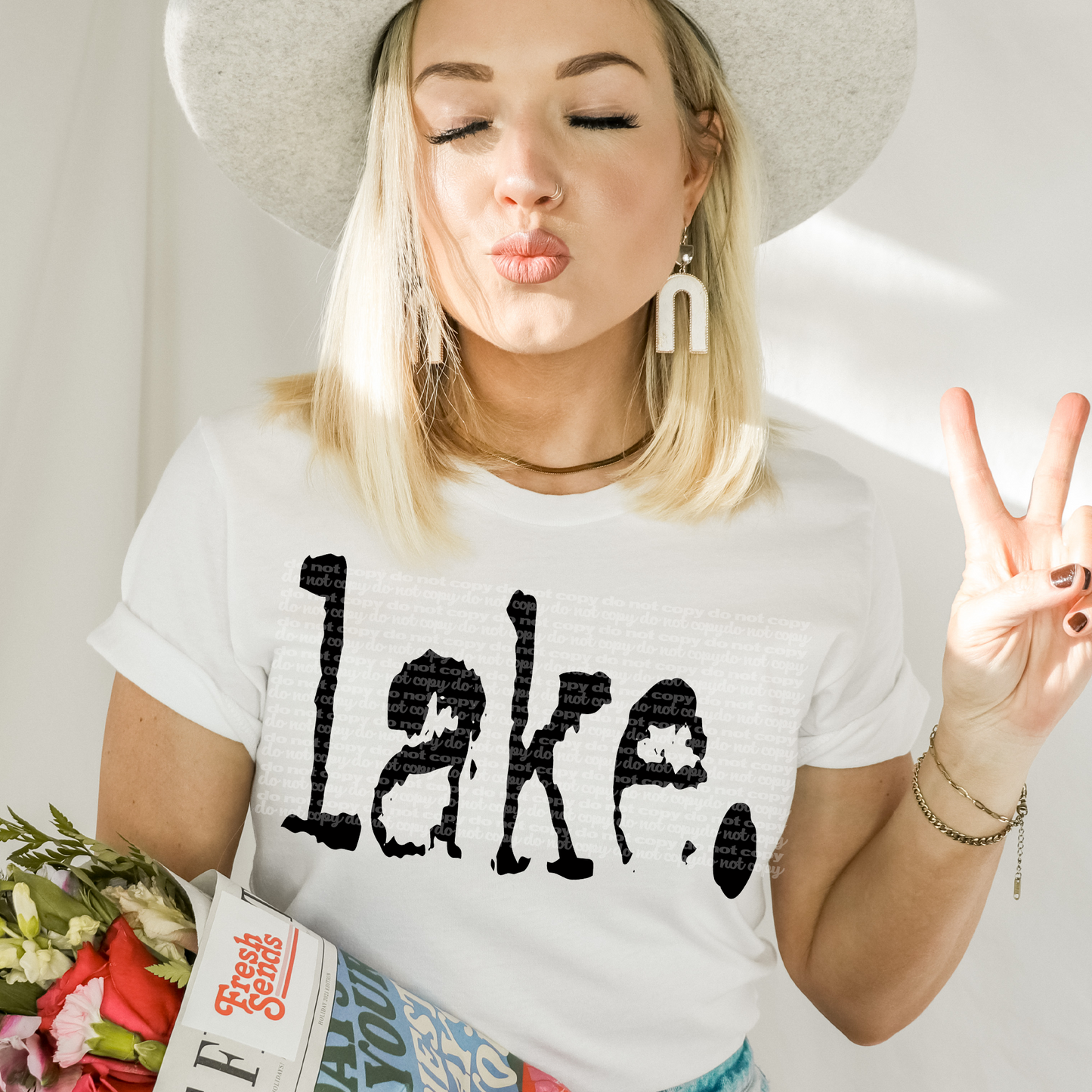 Lake Typography DTF Transfer