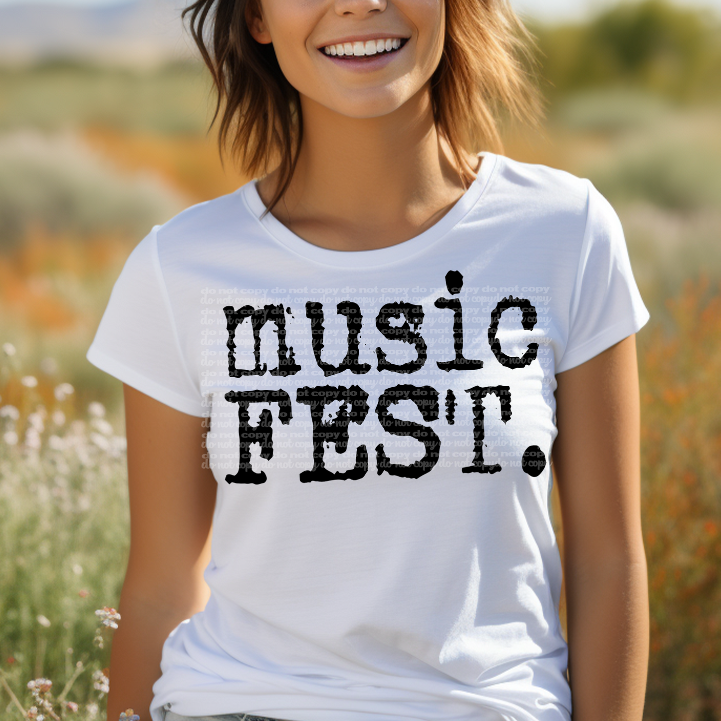 Music Fest Typography DTF Transfer