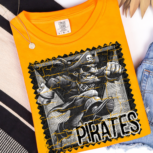 Pirates Mascot Stamp DTF
