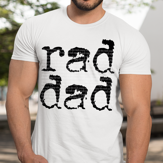Rad Dad Typography DTF