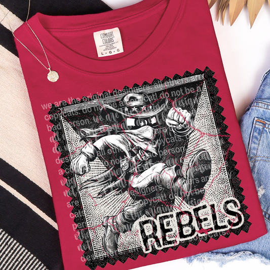 Rebels Mascot Stamp DTF