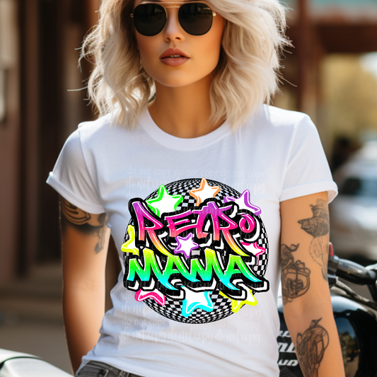 Retro Mama Checker DTF & Sublimation Transfer