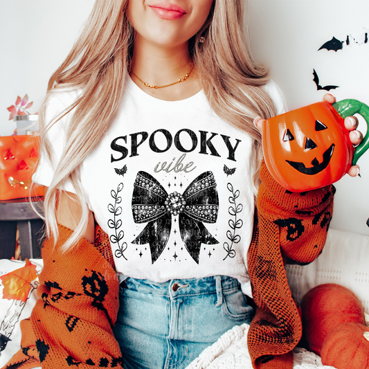 Spooky Vibe Faux Rhinestone DTF Transfer